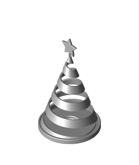 stylized Christmas Tree - Candle Holder 3d model