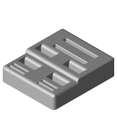 USB and SD card holder 3d model