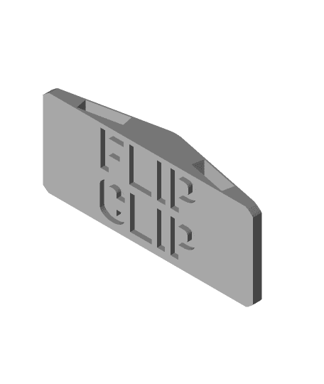 FlipClip Fridge Magnet 3d model