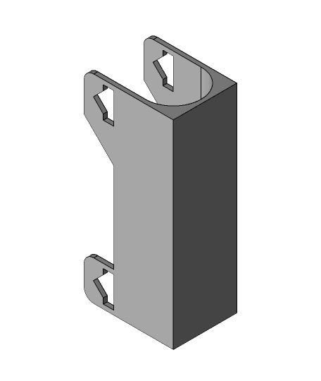 Scalable Pole Storage Attachment 3d model
