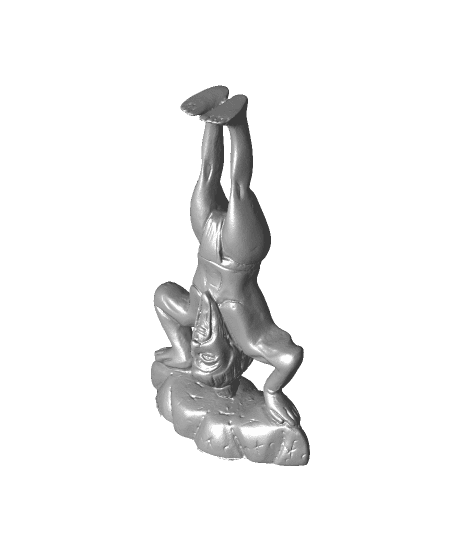 Yoga Guru in Sirasana (Headstand) 3d model