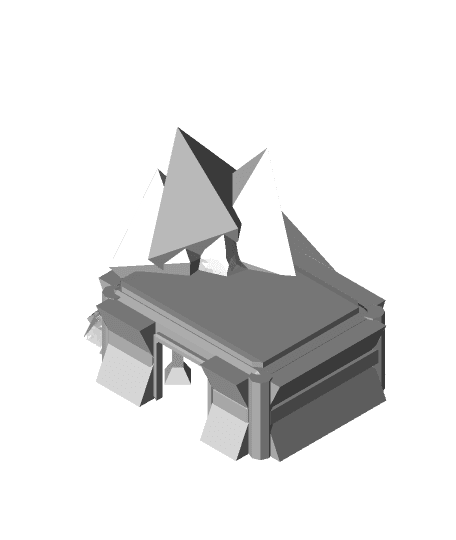 FHW: Dombul bunker topped supported 3d model