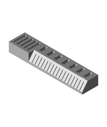 USB SD MicroSD holder by ChiaraMancarella full viewable 3d model