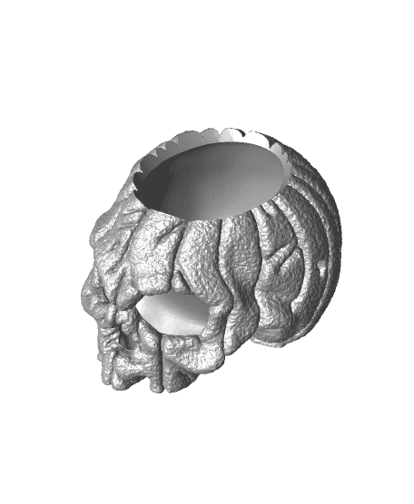 Pumpkin Skull 2.0 (Tea Light Version) 3d model