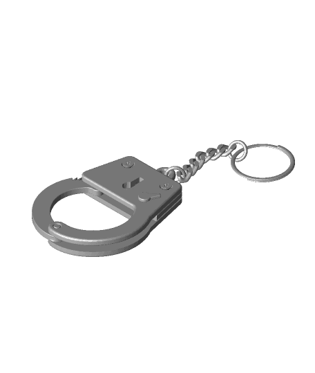 Handcuffs - Key Ring.stl 3d model