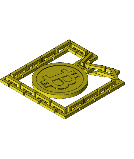 Bitcoin Chain 3d model