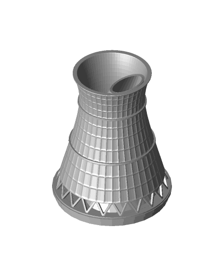 Nuclear Humidifier Cooling Tower by ctnfoster full viewable 3d model