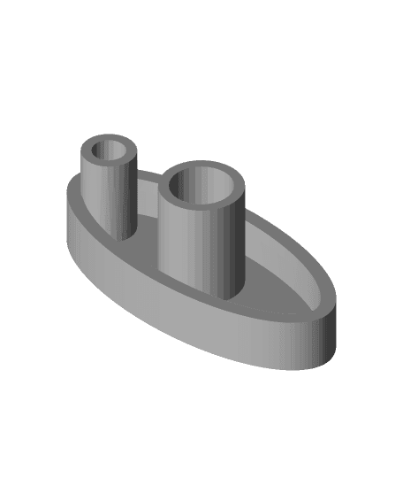 simple toy boat 3d model
