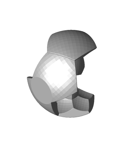 120-Cell Sculpture: Two Solid Rings  3d model