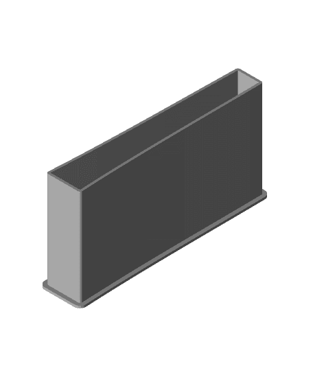 LATIN CAPITAL LETTER I, nestable box (v1) by PPAC full viewable 3d model
