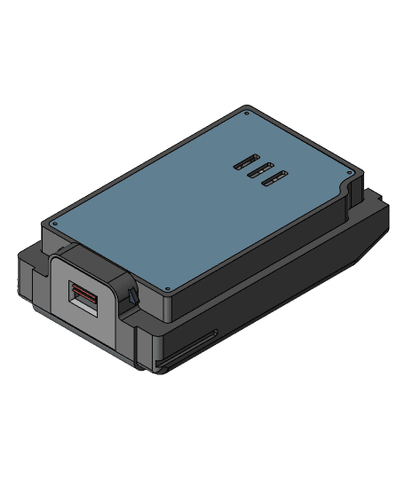 Hytera BL2010 Battery Case (Adapted For 18650) by iruker full viewable 3d model