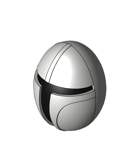 mandalorian egg easter 3d model