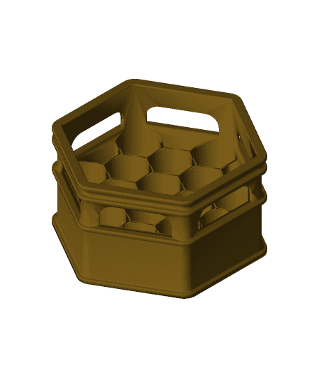 AA Battery Hexi Crate 3d model