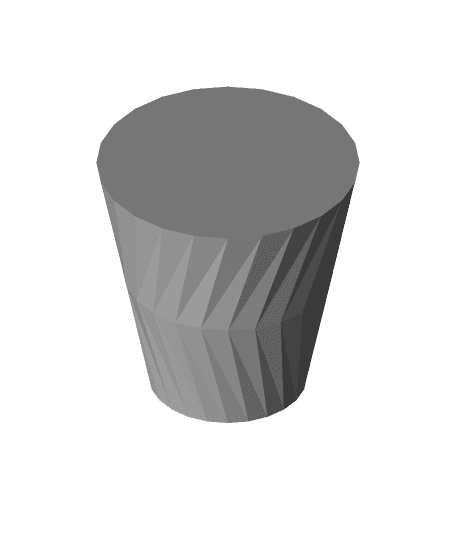 Chevron Cup or Vase 3d model