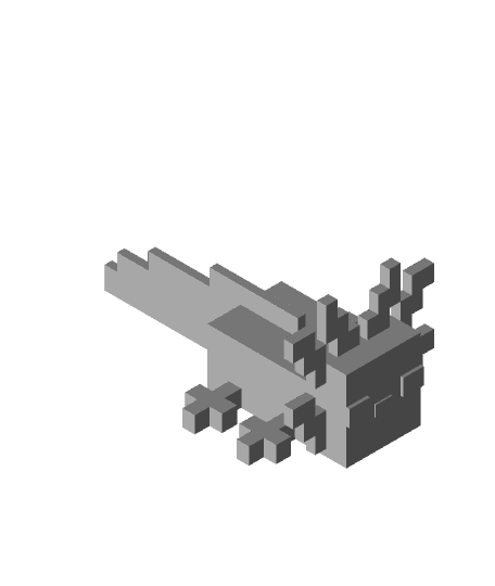 Minecraft Axolotl  3d model