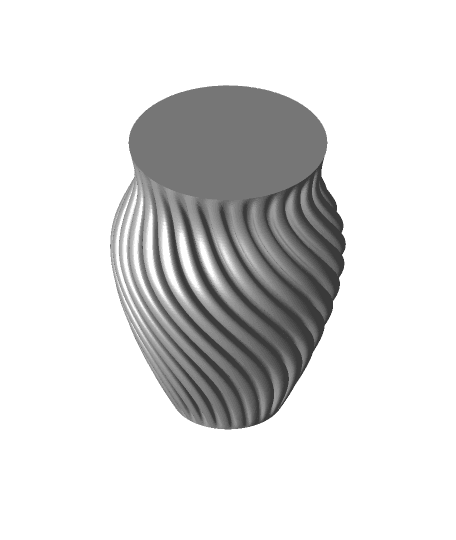 Spiral urn (Vase No. 3) 3d model