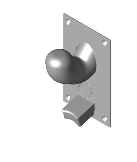 HTC Vive Controller Wall Mount Plate by ABomb full viewable 3d model