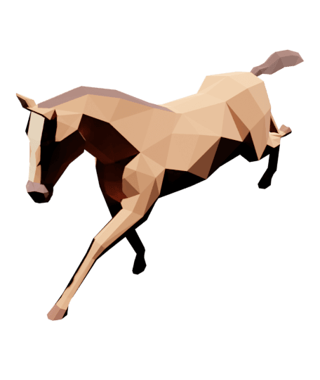Running_Horse_Animated.glb 3d model