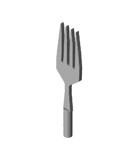 fork 3d model