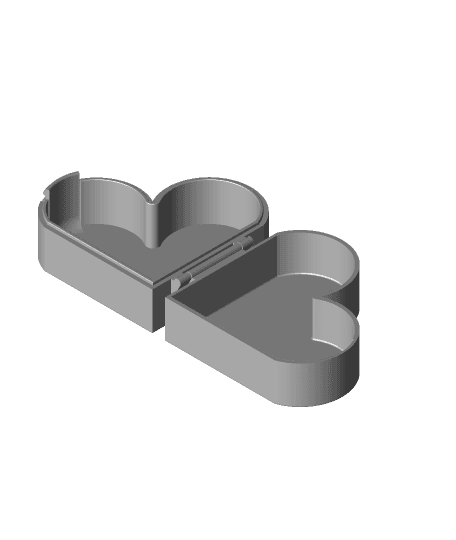 NEW Print in Place Valentine's Day Heart Box by thelightspd full viewable 3d model
