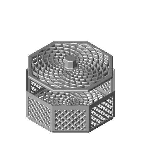 Stackable Herb Dryer - Square Pattern 3d model