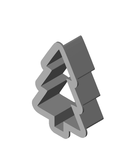 christmas tree-cookie cutter.stl 3d model