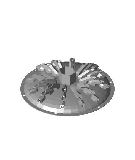 #3DPNSpeakerCover 3dpn entry hexagonal cones 3d model