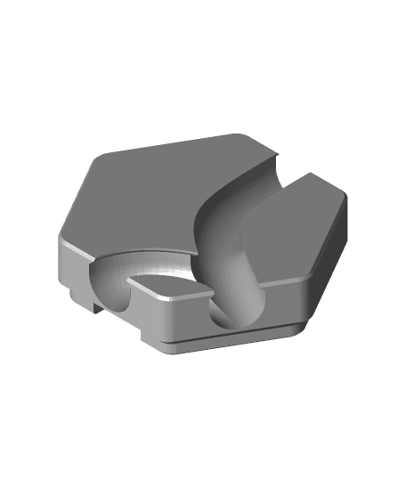 Hextraction - Bounceback tile: Straights are for Squares ed. 3d model