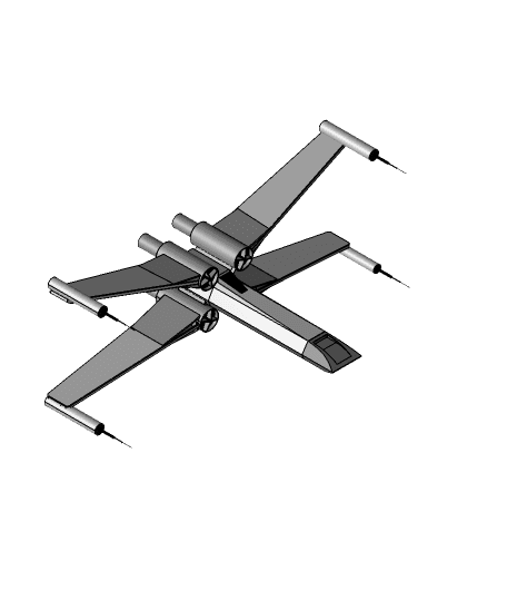 Star Wars X wing  3d model
