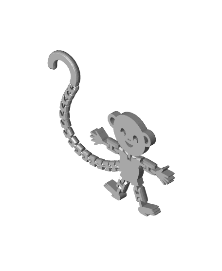  Flexi Love Monkey 3d model