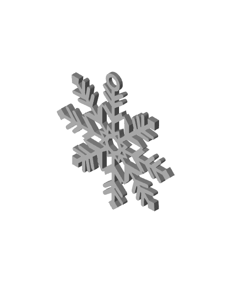 11 Snowflake Ornaments with loops 3d model