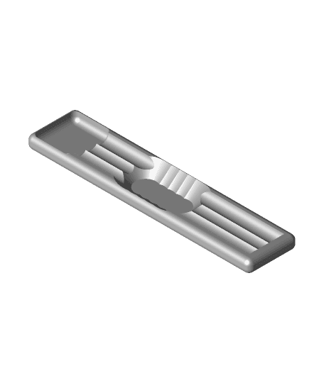 Gridfinity Xacto Knife Tray Insert (3 slot) 3d model