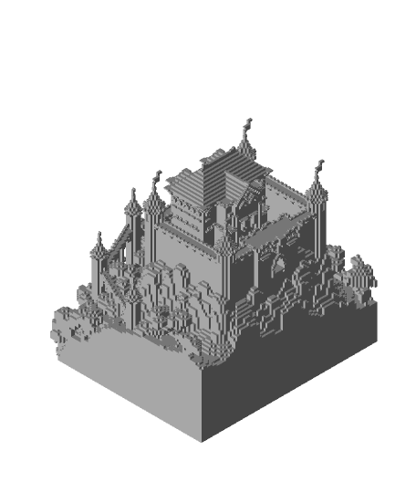Minecraft Sorceress Castle 3d model
