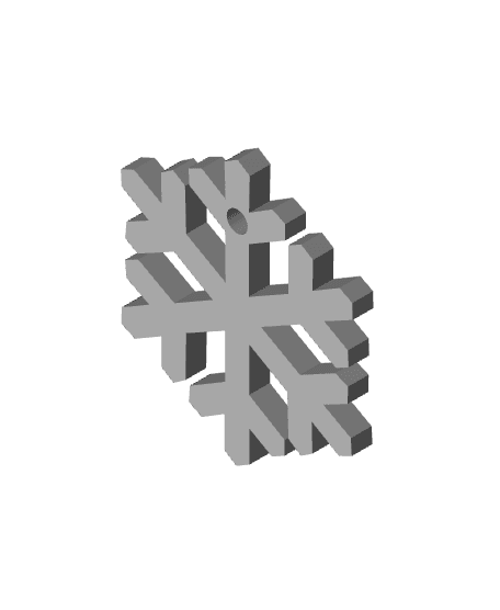 SnowFlake_KeyChain_PrintStart3D.stl 3d model