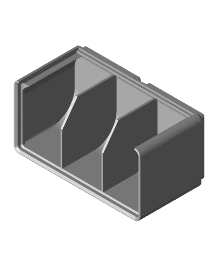Gridfinity Window Divider Bin 3d model