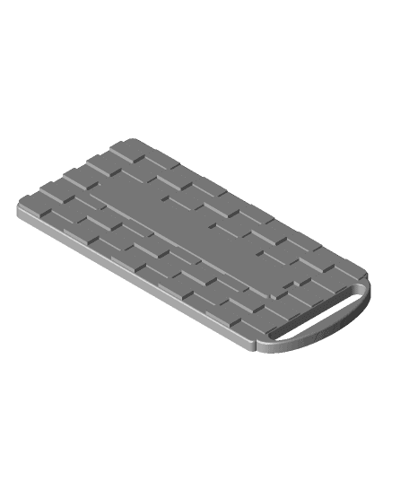keychain_blank_rectangle.stl 3d model
