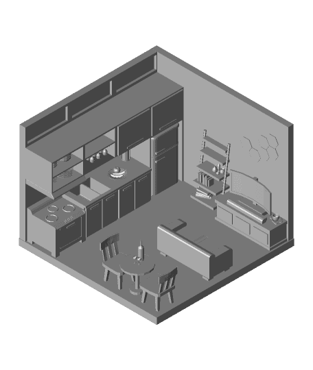 Studio Apartment by SandraOlgaNg full viewable 3d model