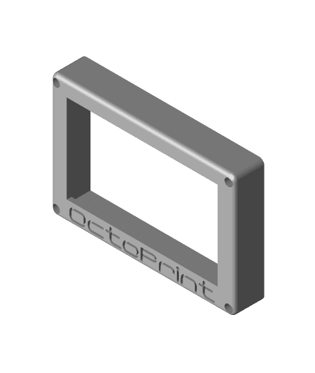 Display holder for 5" display (BIGTREETECH PI TFT50) for Anycubic i3 Mega (S) 3d model