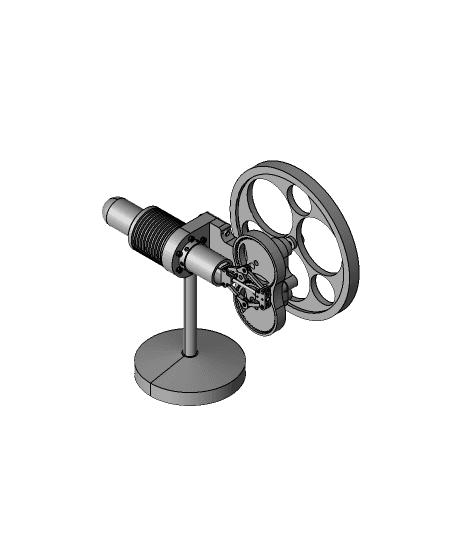 Rhombic Drive Stirling Engine-Hot Air Engine 3d model