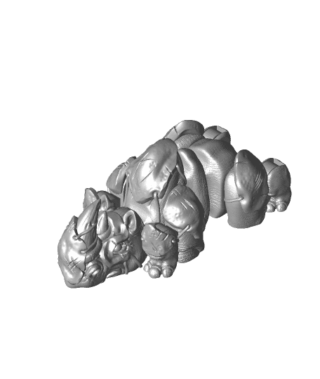 Armored Rhino by McGybeer full viewable 3d model