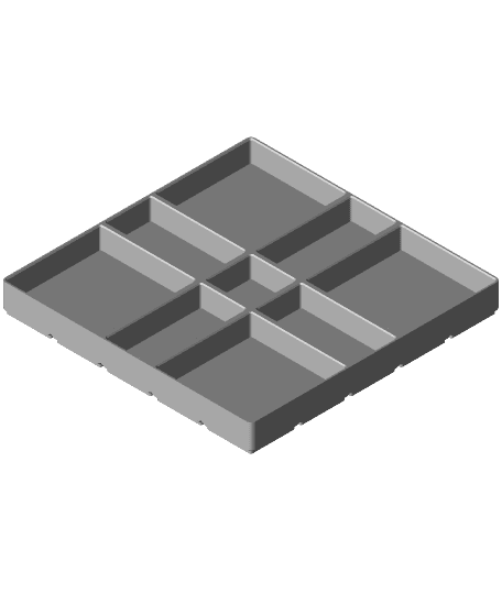 Gridfinity Modified 5x5x25-18 by yellow.bad.boy full viewable 3d model