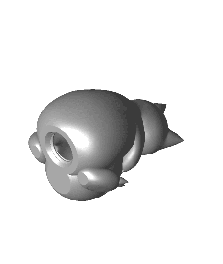 Snorlax Pokemon Egg Container-Bank 3d model