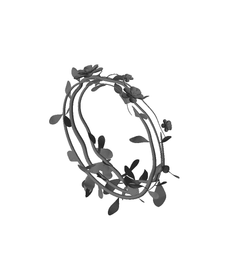 Branch leaves corolla headdress by babyanybaos full viewable 3d model