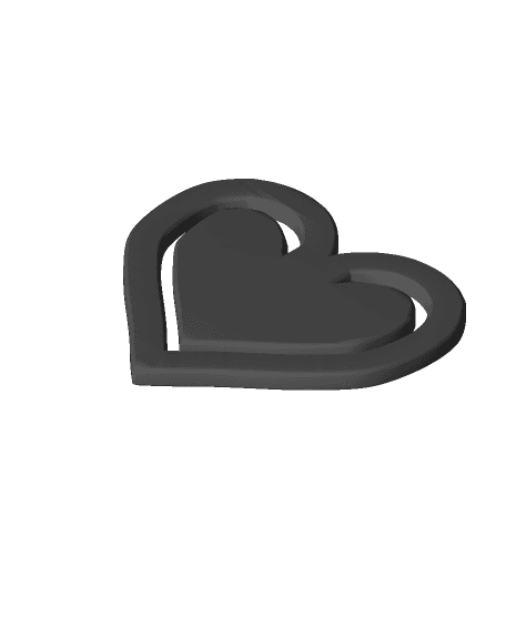 Paperclip heart v1.3mf 3d model
