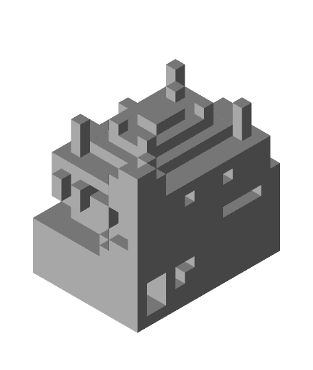 Minecraft Temple 3d model