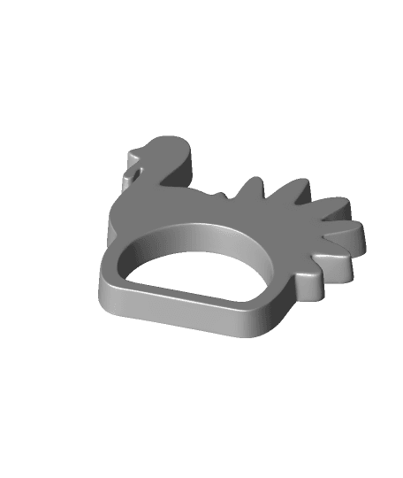 Turkey Napkin Ring by ChelsCCT (ChaosCoreTech) full viewable 3d model