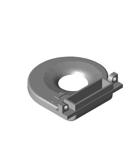 Creality3D Ender series high flow ring vent (Remix: 0.5 thru 2.5 mm lower) 3d model