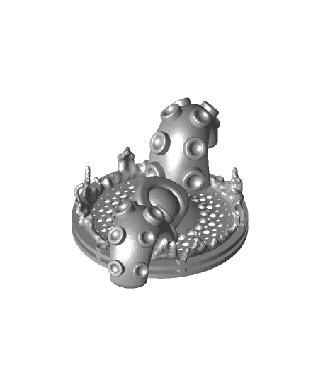 #3DPNSpeakerCover Octopus Splash Cover 3d model