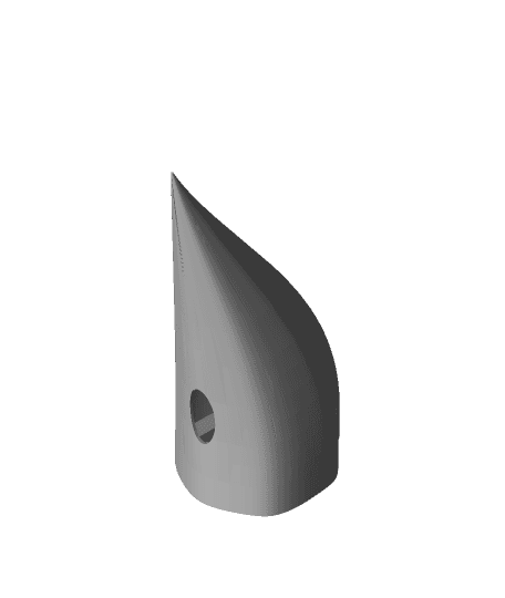 Plague Doctor beak for Montana mask Longer Thinner and Less Droopy 3d model