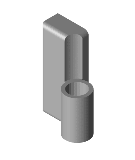 Holeless hinge design with or without offset 3d model